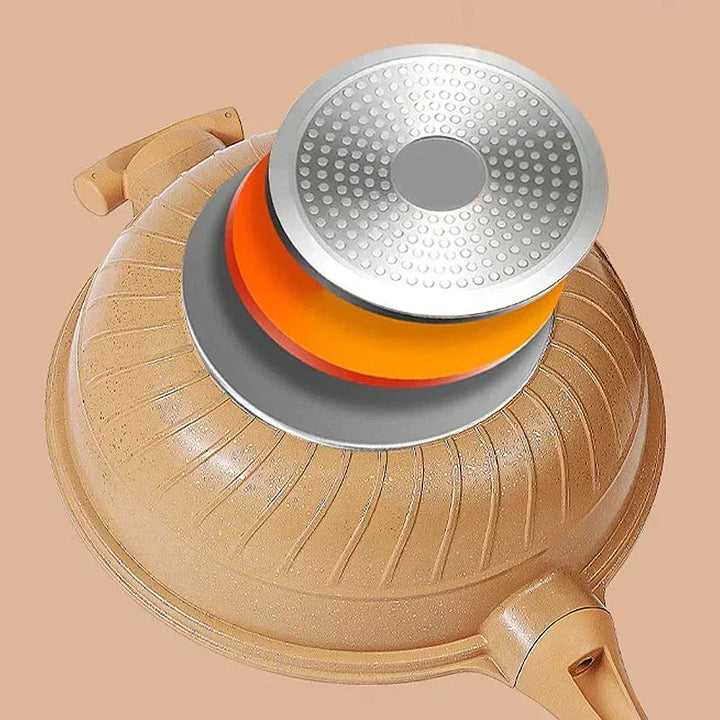 Multifunctional Wok Pan with Non-Stick Coating - CookFlex-Nora Luxe