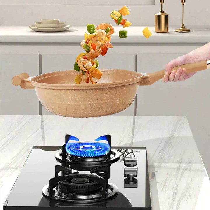 Multifunctional Wok Pan with Non-Stick Coating - CookFlex-Nora Luxe
