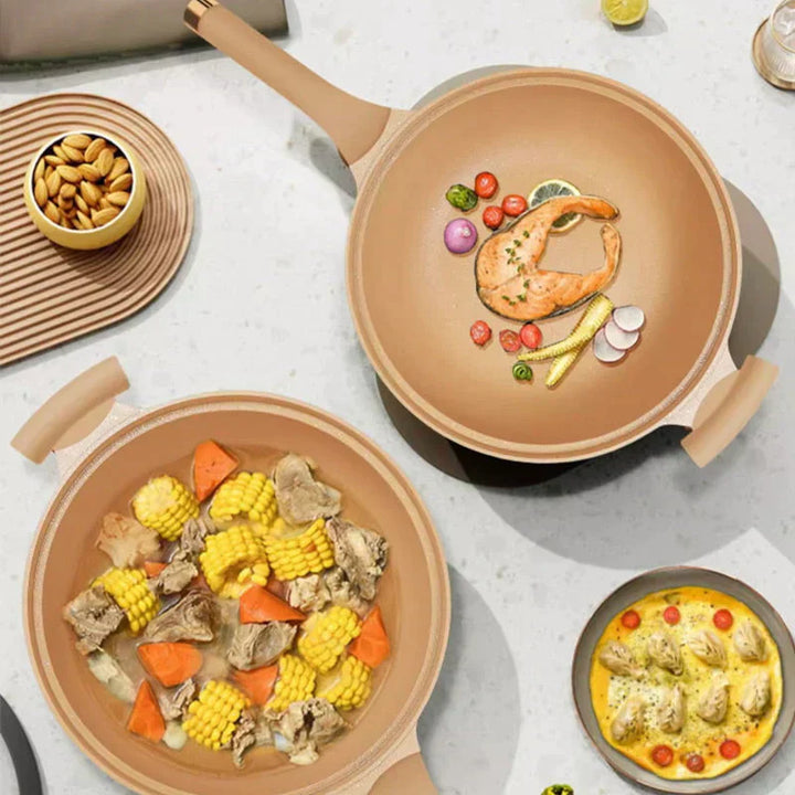 Multifunctional Wok Pan with Non-Stick Coating - CookFlex-Nora Luxe