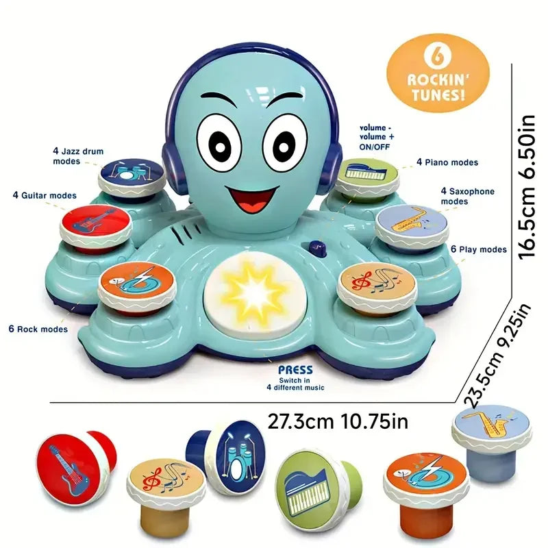 Music and Dance Fun for Young Musicians - GroovyPus-Blue-Nora Luxe