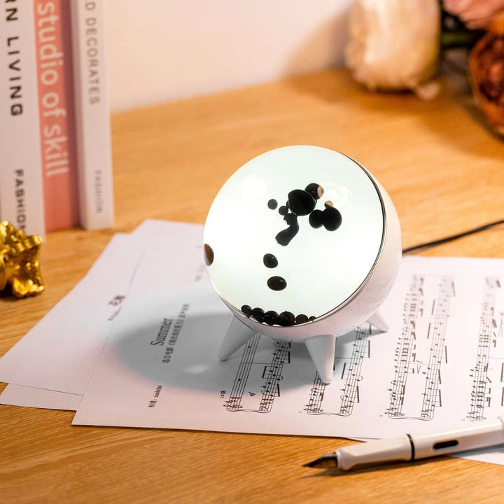 Music-Reactive Ferrofluid Display - MagnePulse-White-Nora Luxe