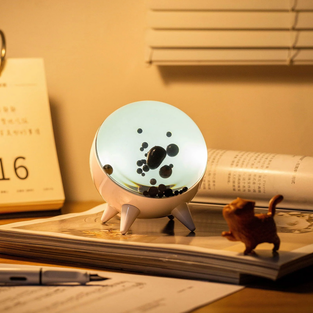 Music-Reactive Ferrofluid Display - MagnePulse-White-Nora Luxe