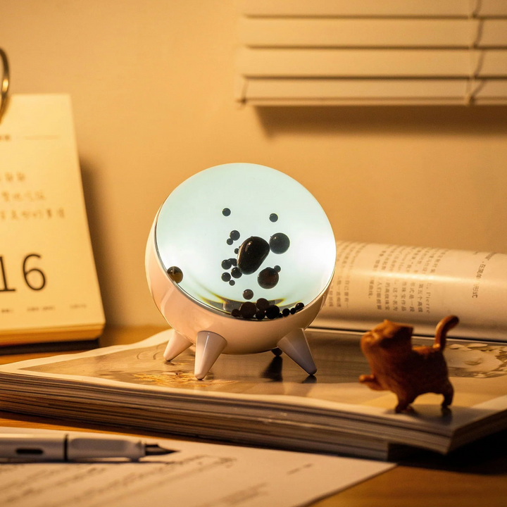 Music-Reactive Ferrofluid Display - MagnePulse-White-Nora Luxe