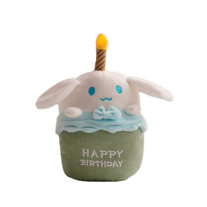 Musical Birthday Cake Plush Toy with Light and Sound - GlowCake-Cinnamoroll-Nora Luxe