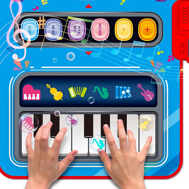 Musical Play Mat for Children - MelodyPlay-Blue-Nora Luxe