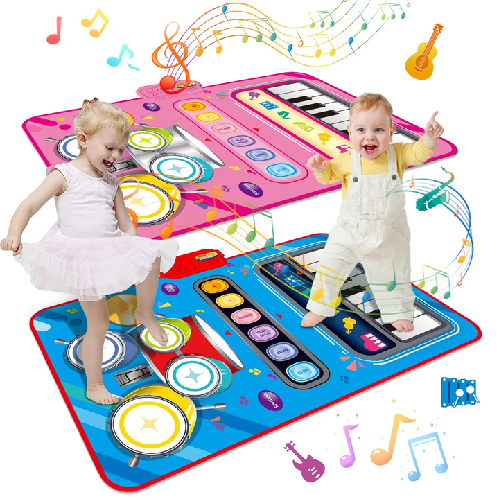 Musical Play Mat for Children - MelodyPlay-Blue-Nora Luxe