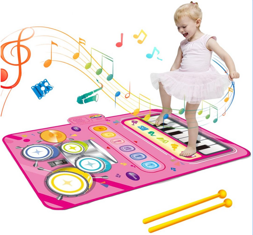 Musical Play Mat for Children - MelodyPlay-Pink-Nora Luxe