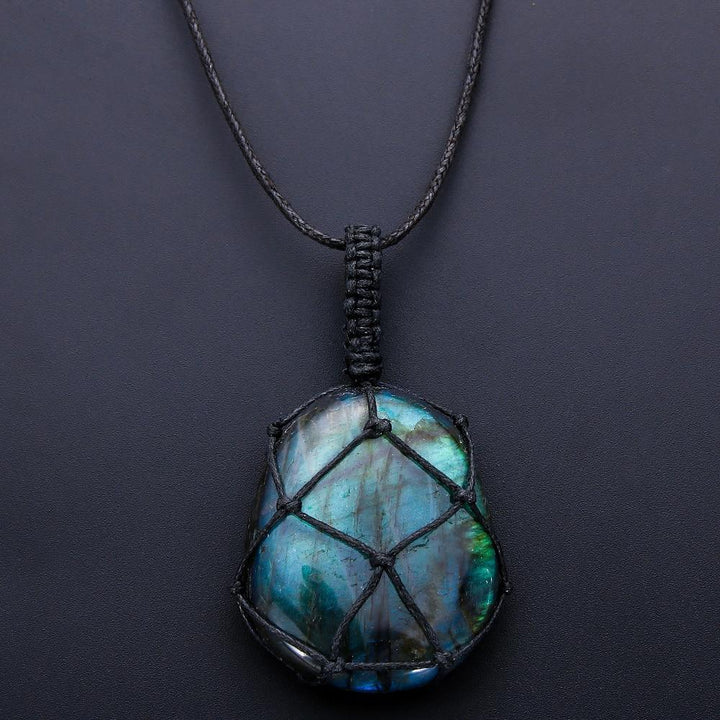 Mystical Labradorite Dragonheart Necklace - Aris-Nora Luxe