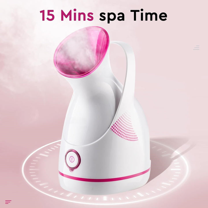 Nano Ionic Facial Steamer – Deep Cleanse & Hydrate Your Skin!-Pink-Nora Luxe