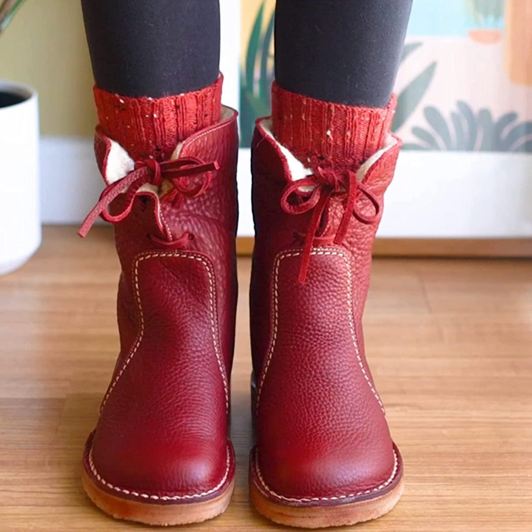 Women's Waterproof Ankle Boots with Warm Lining – Natalja