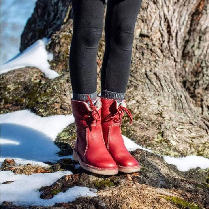 Women's Waterproof Ankle Boots with Warm Lining – Natalja