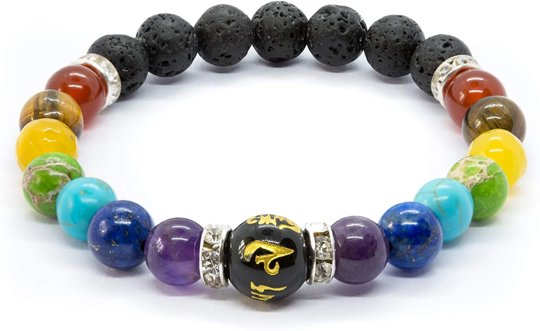Natural Crystal Healing Chakra Bracelet-Nora Luxe