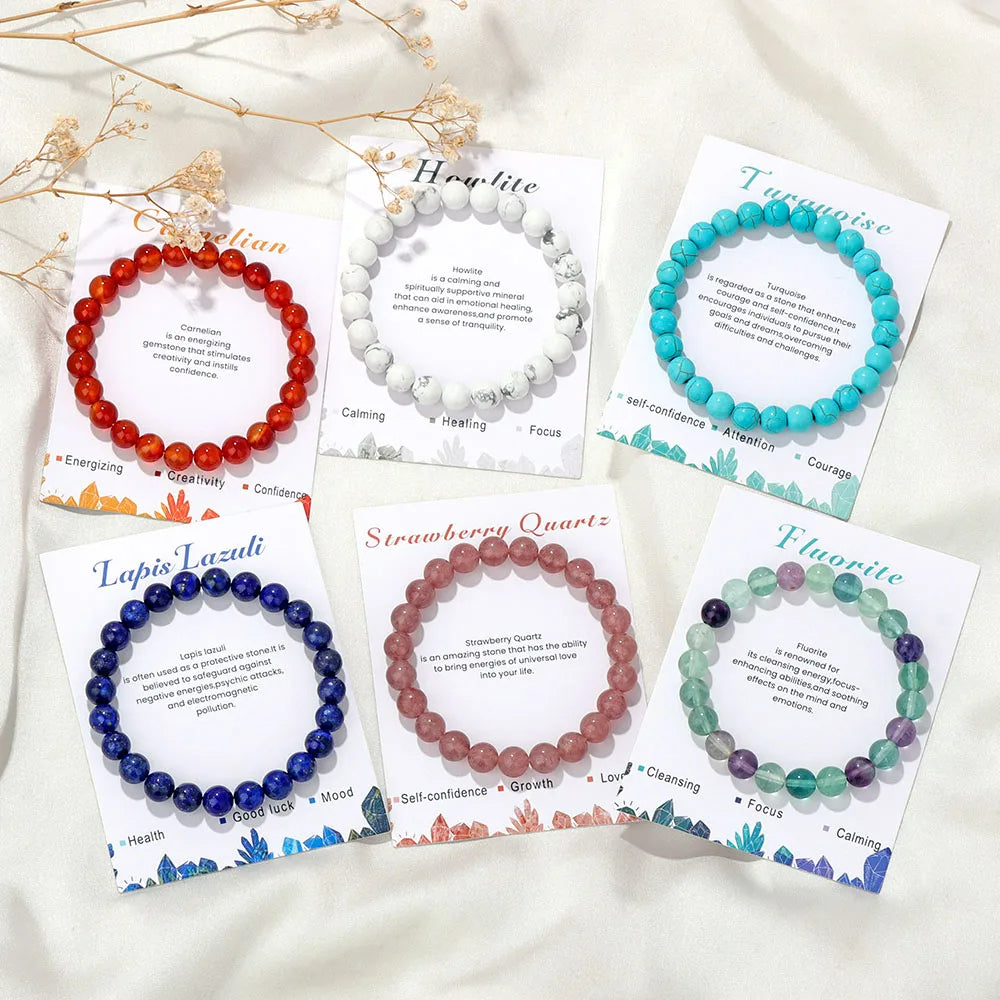 Natural Crystal Healing Energy Bracelet - Aria-Amazonite-Nora Luxe