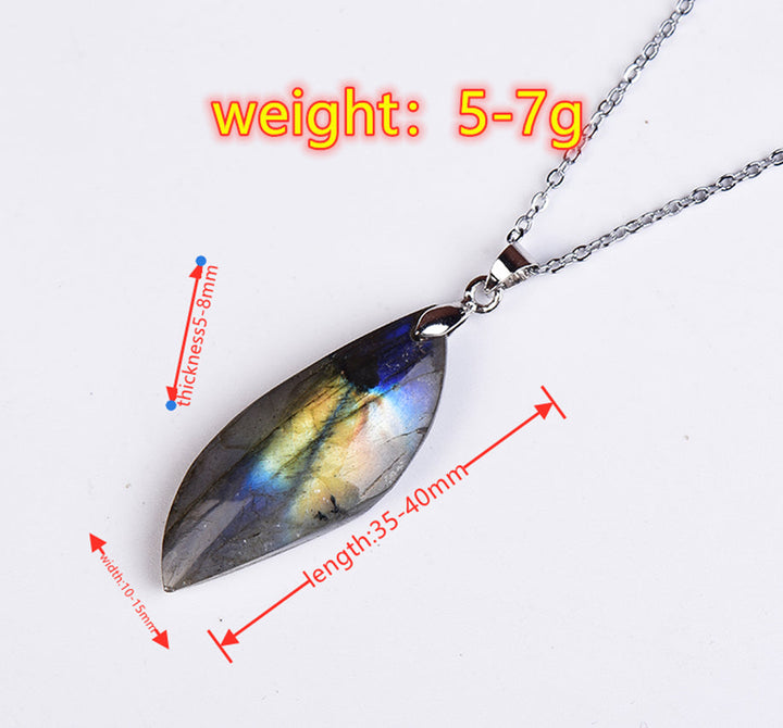Natural Energy Stone Pendant Necklace-Nora Luxe