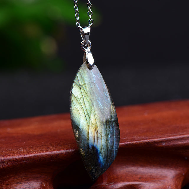Natural Energy Stone Pendant Necklace-Nora Luxe