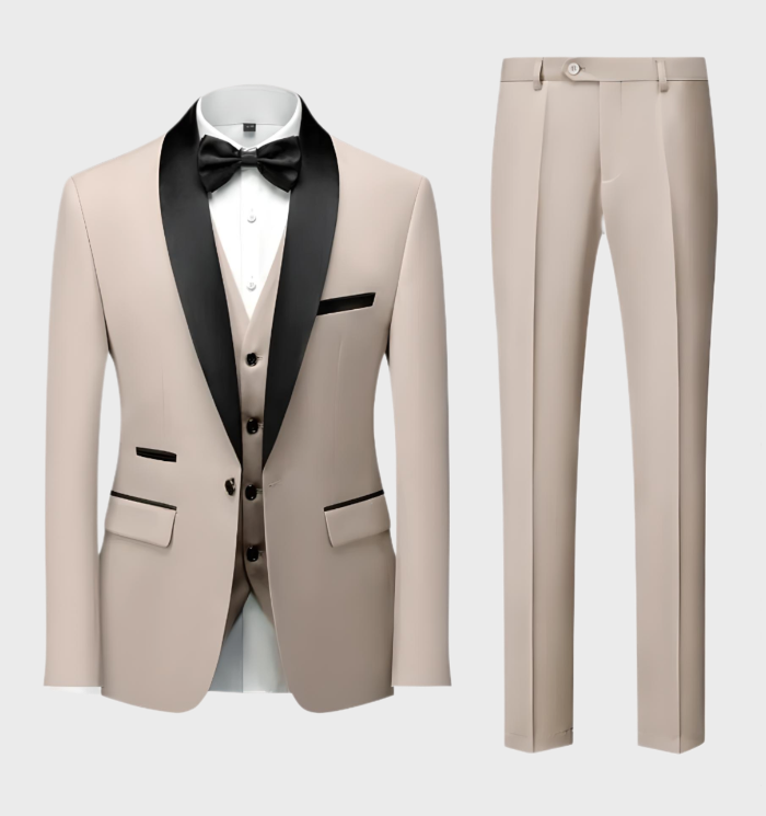 Nice 3-piece Men's Set - Adrian-Apricot-S-Nora Luxe