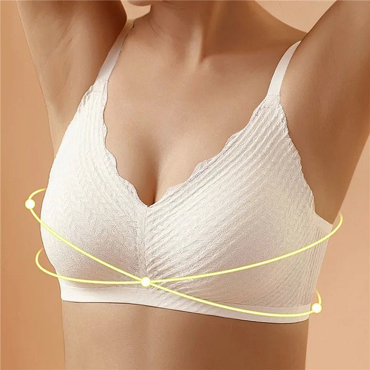 Non-padded bra – Camille-White-M-Nora Luxe