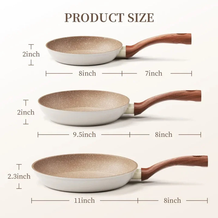 Non-Stick Frying Pan - GranitePro-7.87 inches-Nora Luxe