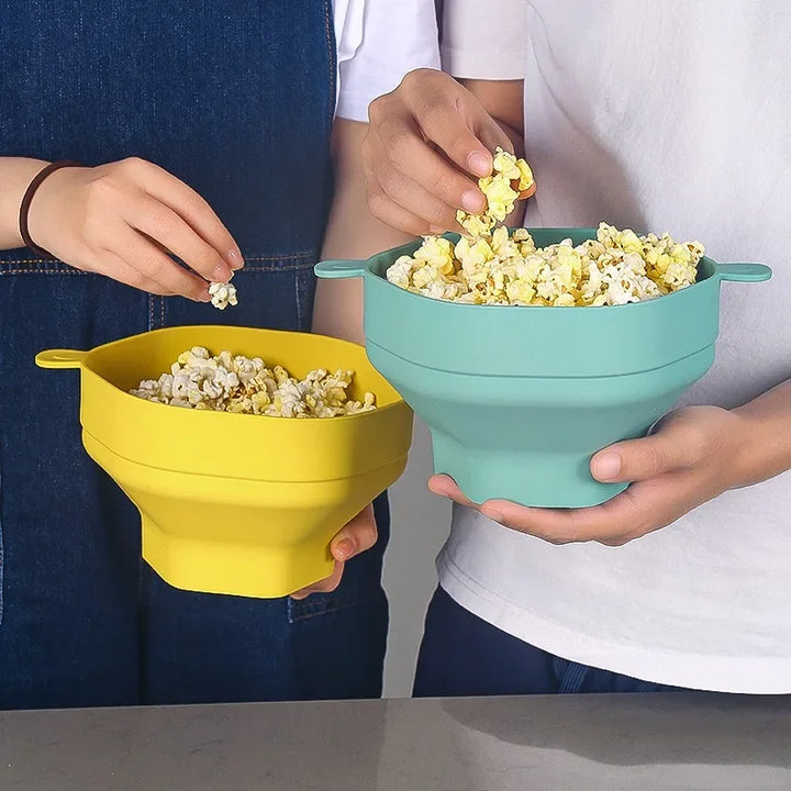 Non-Stick Popcorn Maker - CrispyPop-Red-Nora Luxe