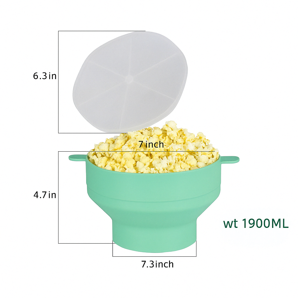 Non-Stick Popcorn Maker - CrispyPop-Red-Nora Luxe