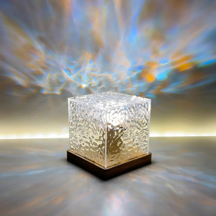 Noorderlicht Prisma Lamp - Borealis Cube-Medium-Nora Luxe