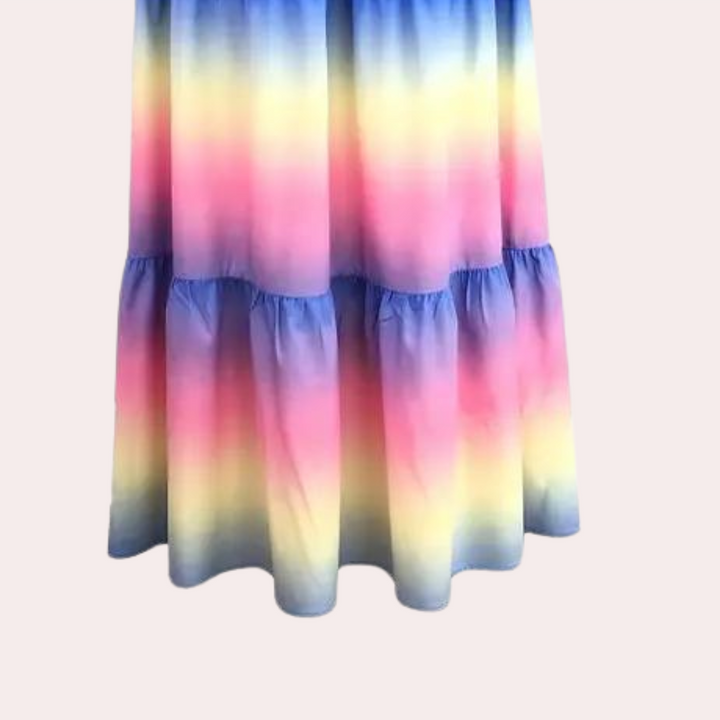 Off-Shoulder Layered Summer Dress – Noémie-S-State of Style