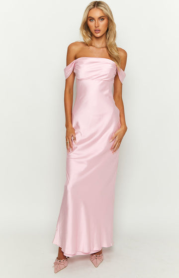 Off-Shoulder Maxi Dress – Saphira-Black-S-The Livary