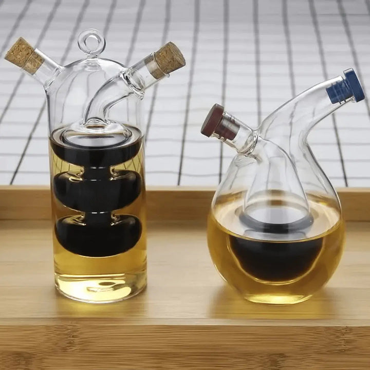 Oil & Vinegar Dispenser - DualPour-3 Balls-Nora Luxe