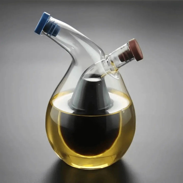 Oil & Vinegar Dispenser - DualPour-Round-Nora Luxe