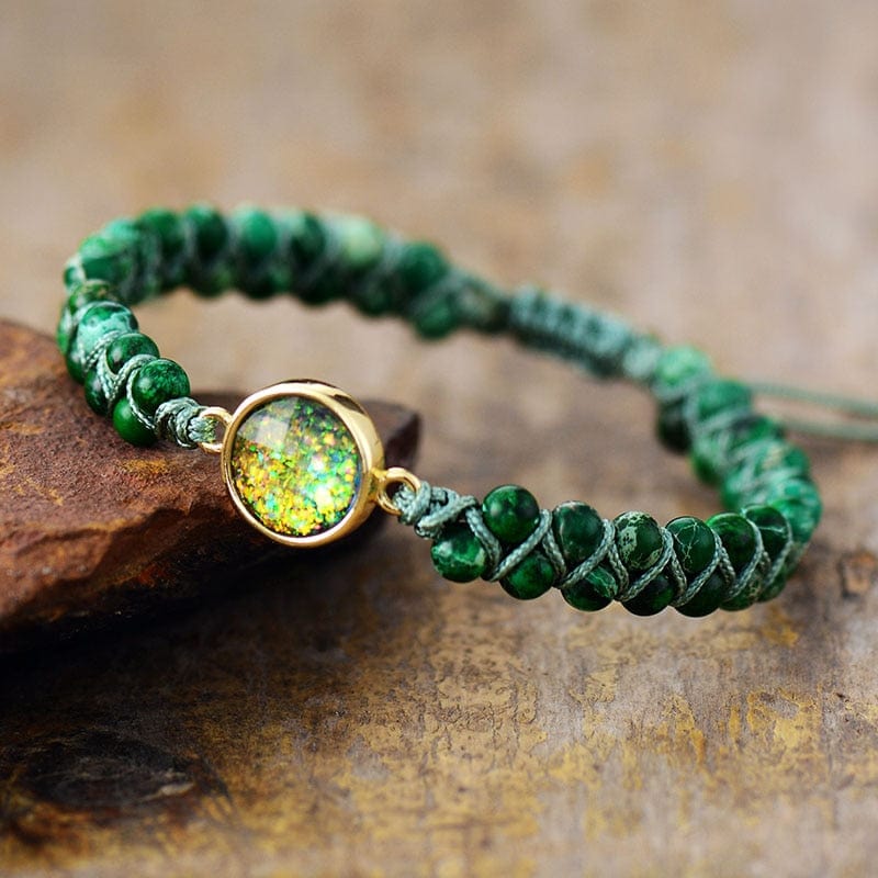 Opal & Jasper Earth Bracelet - Gaia-Nora Luxe