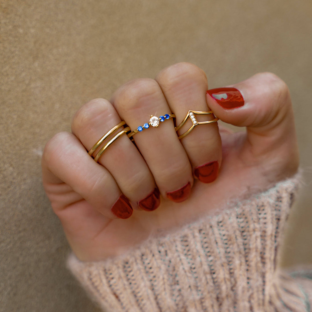 Open Double Ring - Amaya-Gold-Nora Luxe