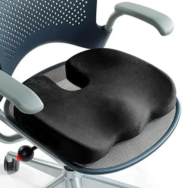 Orthopaedic 4D Seat Cushion - PosturePlus-Black-1 Pillow-Nora Luxe