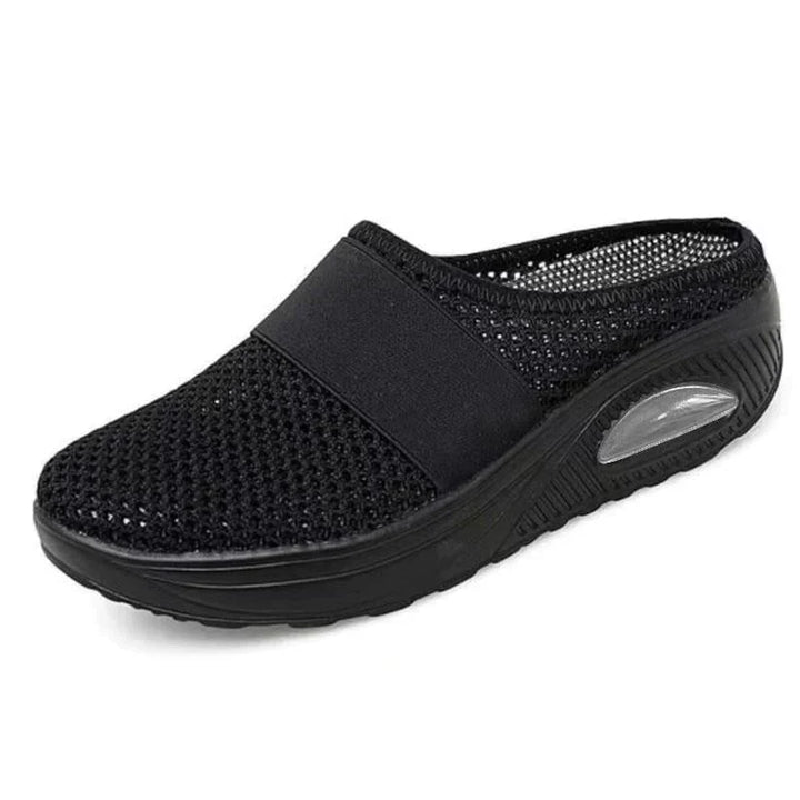 Orthopaedic Air Cushion Shoes - OrthoAir-Black-2-Nora Luxe