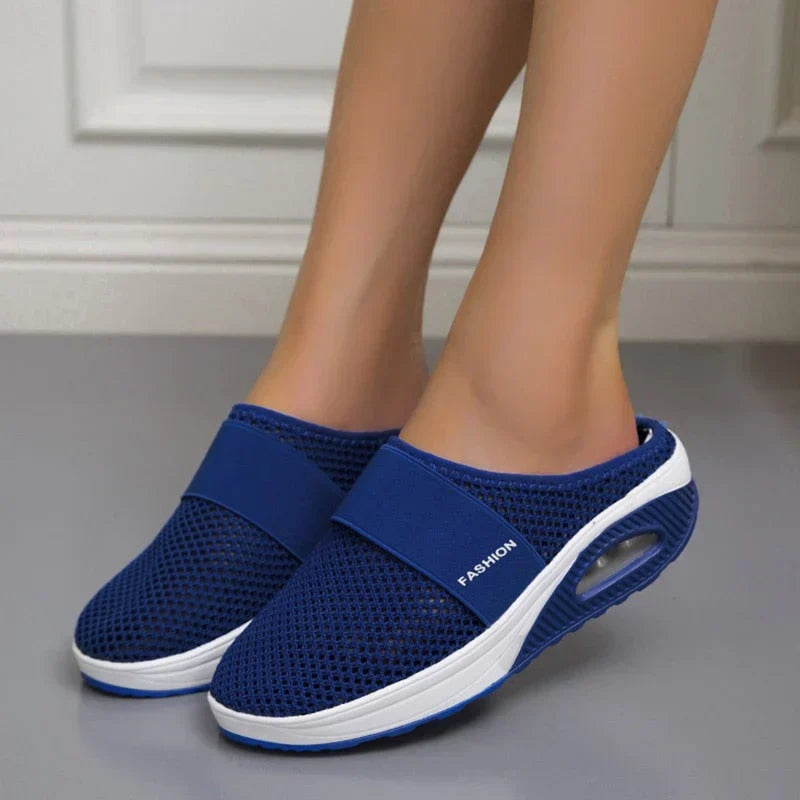 Orthopaedic Air Cushion Shoes - OrthoAir-Red-2-Nora Luxe