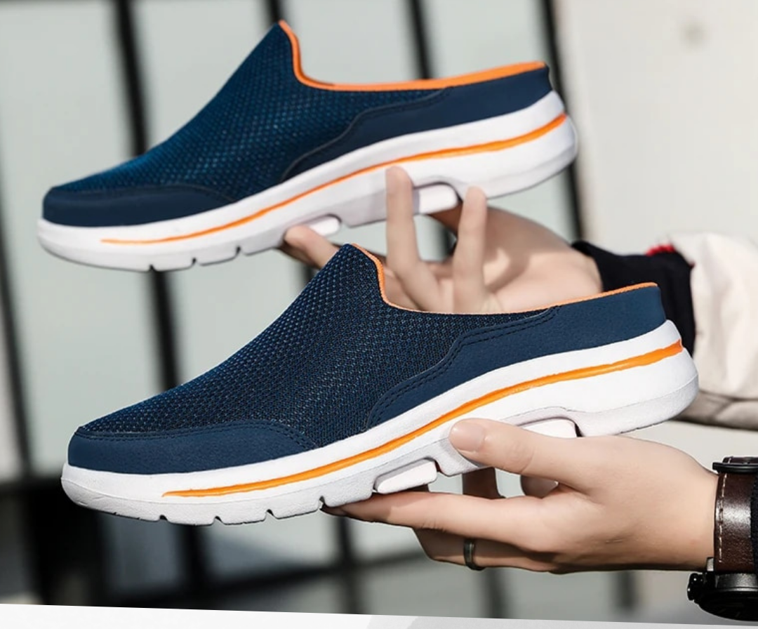 Orthopaedic barefoot comfort shoes for men – Marlon-Blue-5.5-Nora Luxe