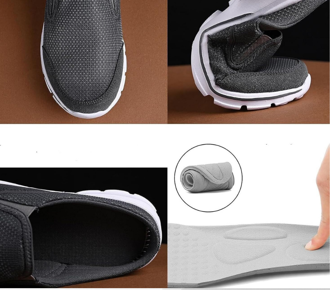 Orthopaedic barefoot comfort shoes for men – Marlon-Blue-5.5-Nora Luxe