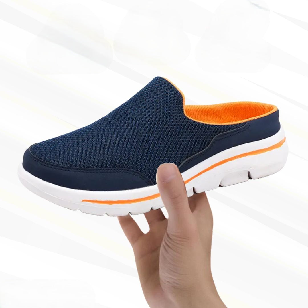 Orthopaedic barefoot comfort shoes for men – Marlon-Blue-5.5-Nora Luxe