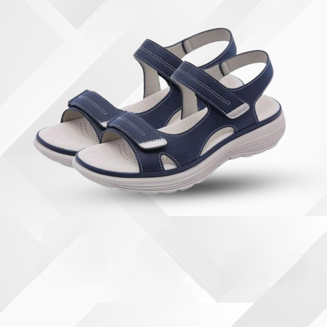 Orthopaedic bunion sandals for women – Celina-3-Blue-Nora Luxe
