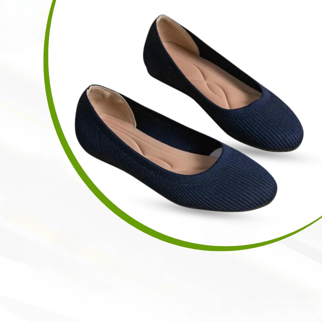 Orthopaedic Comfort Ballerinas – Melina-Azure blue-4-Nora Luxe