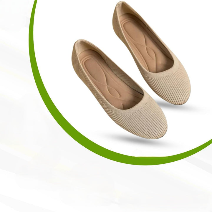 Orthopaedic Comfort Ballerinas – Melina-Beige-4-Nora Luxe