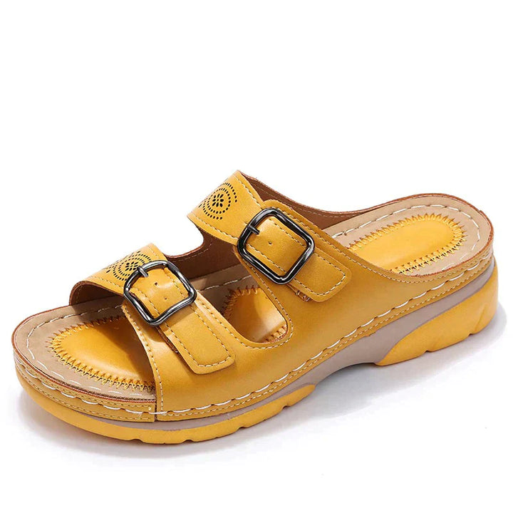 Orthopaedic comfort sandals for women - Elena-Brown-3-Nora Luxe