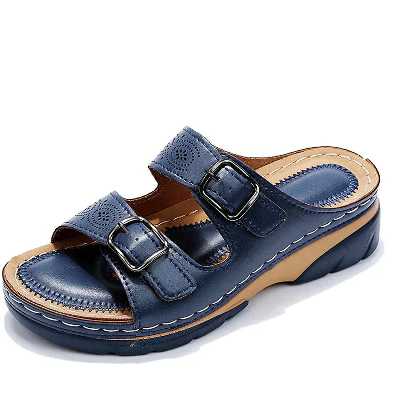 Orthopaedic comfort sandals for women - Elena-Brown-3-Nora Luxe