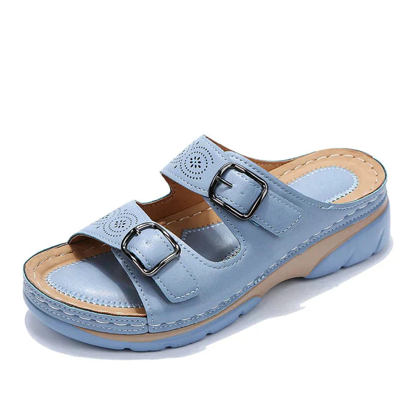Orthopaedic comfort sandals for women - Elena-Brown-3-Nora Luxe