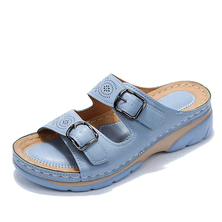 Orthopaedic comfort sandals for women - Elena-Brown-3-Nora Luxe