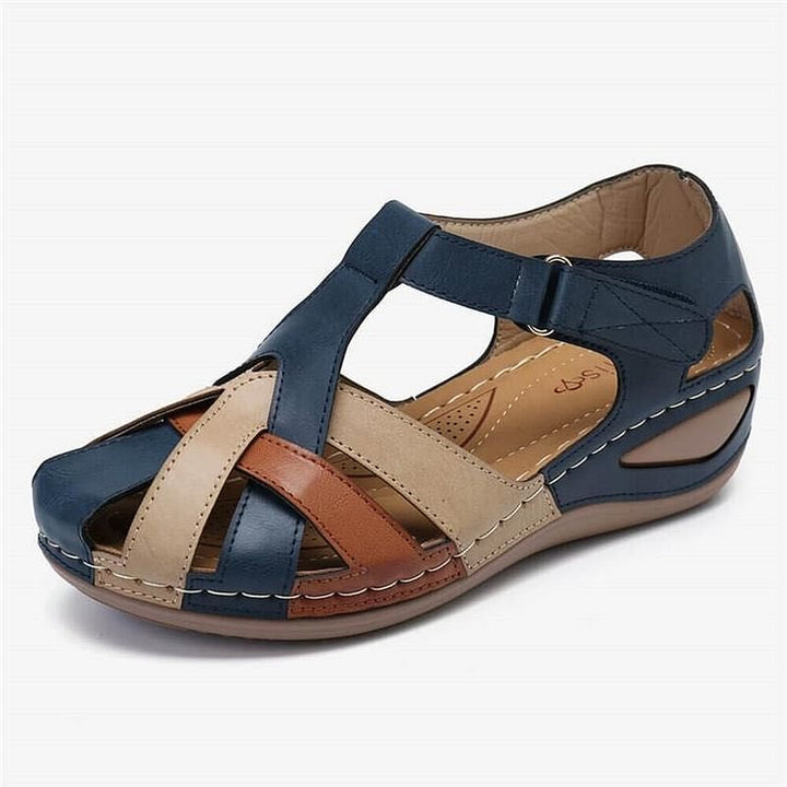 Orthopaedic comfort sandals for women – Sophia-Blue-3-Nora Luxe