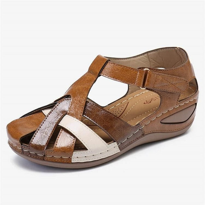 Orthopaedic comfort sandals for women – Sophia-Brown-3-Nora Luxe