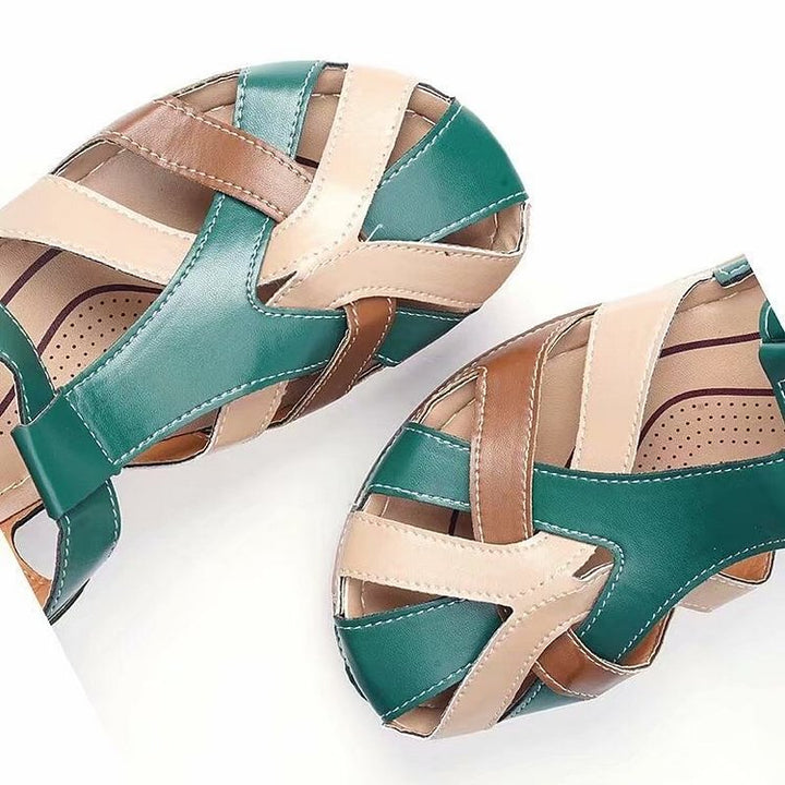 Orthopaedic comfort sandals for women – Sophia-Red-3-Nora Luxe