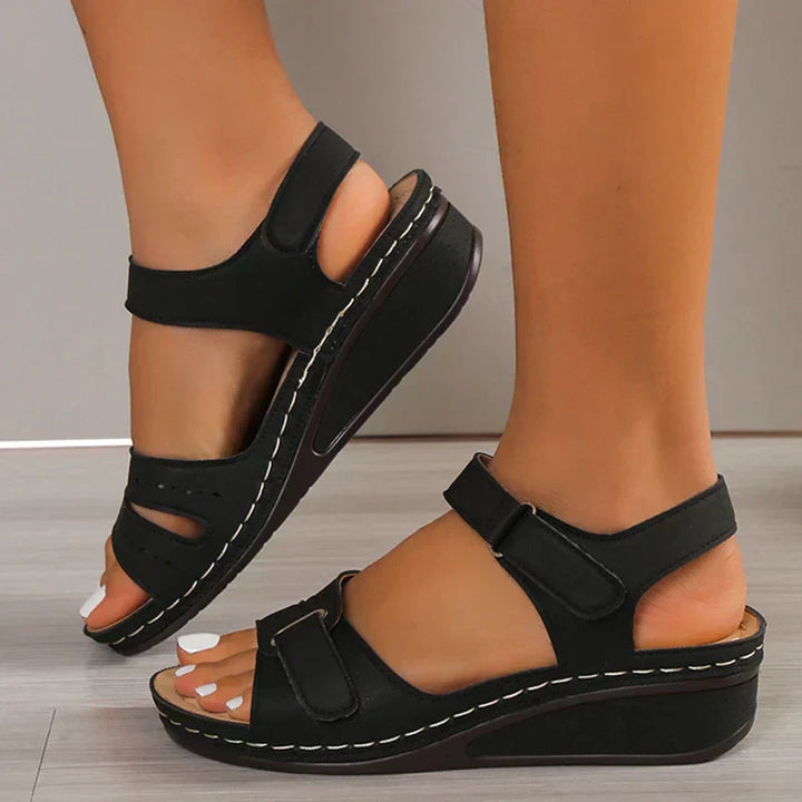 Orthopaedic comfort sandals for women – Vivienne-Black-3-Nora Luxe