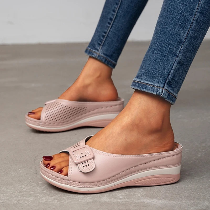 Orthopaedic comfort shoes for women - Lorena-Pink-3-Nora Luxe