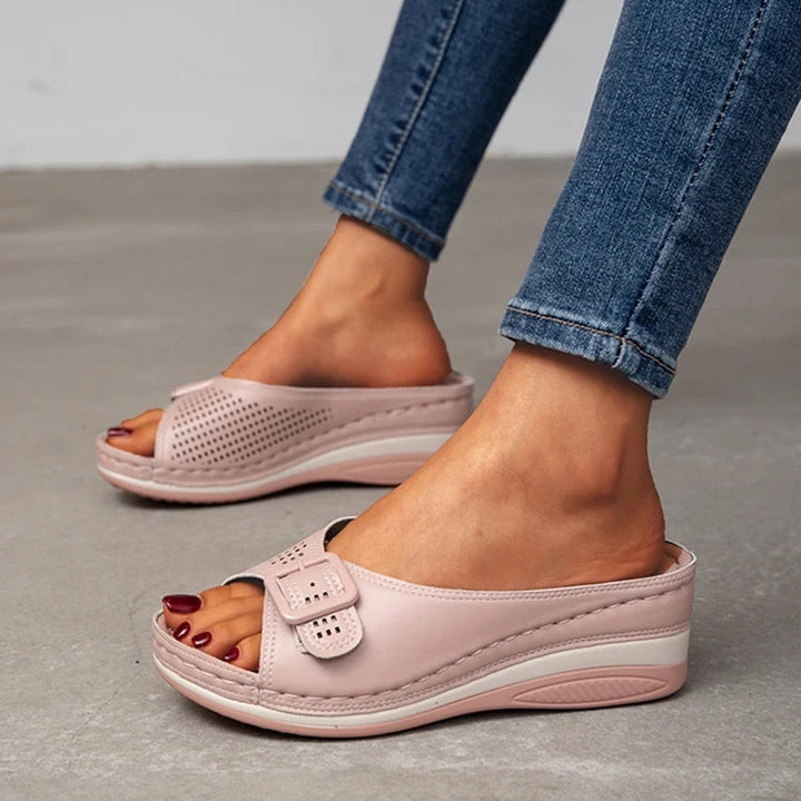 Orthopaedic comfort shoes for women - Lorena-Pink-3-Nora Luxe